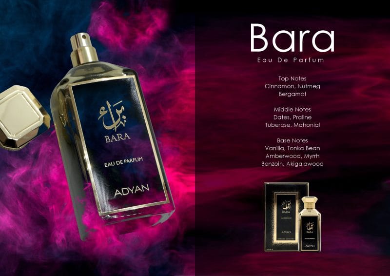 Bara by Adyan 100ml Eau de Parfum bottle – unisex oriental oud perfume